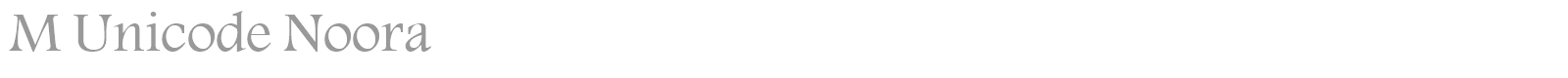 M Unicode Hadeel font preview